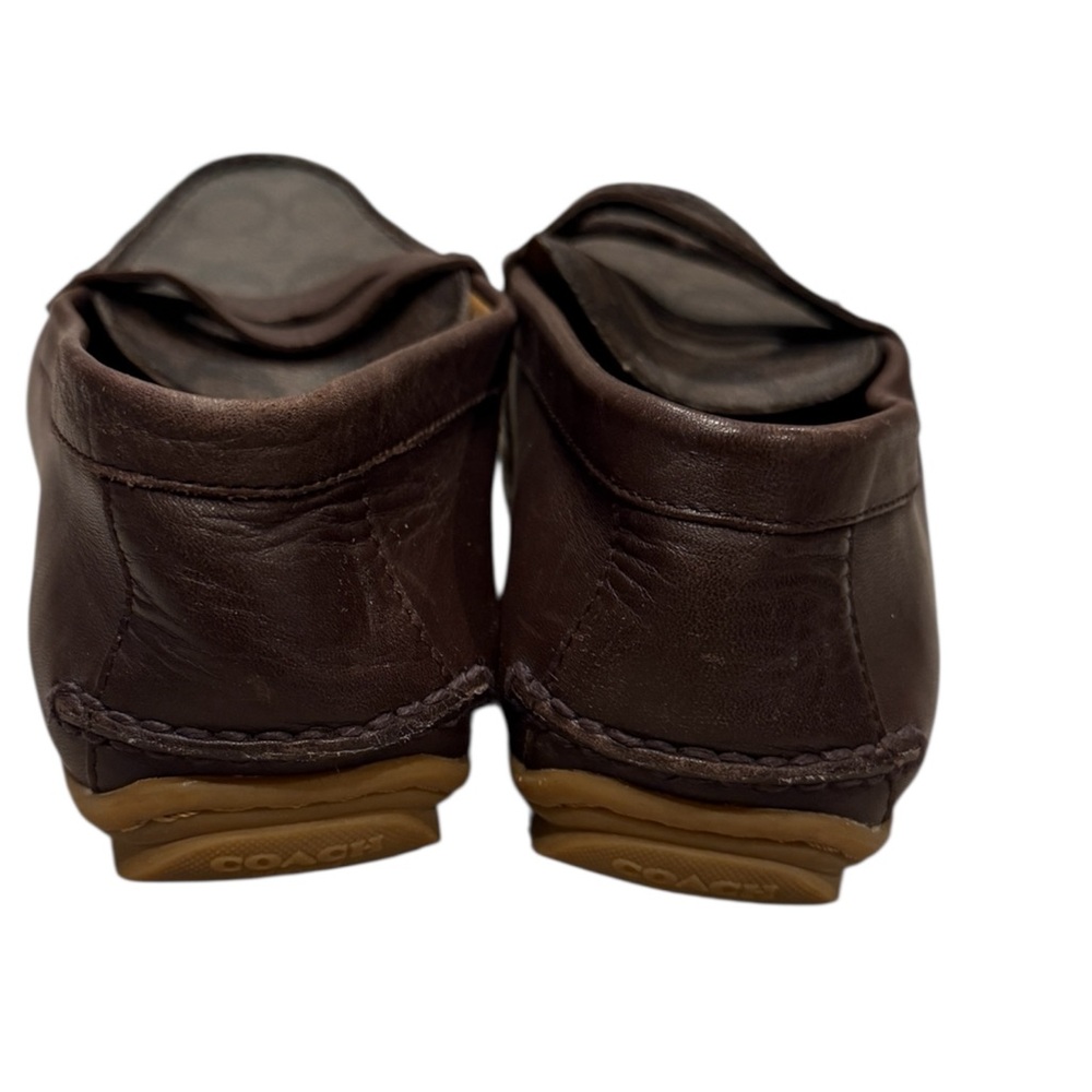 Coach Signature Brown Slip-On Loafers - Picture 5 of 8